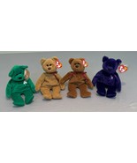 Lot of Ty Beanie Babies Retired Princess Diana Curly Teddy Erin Great Co... - $64.99