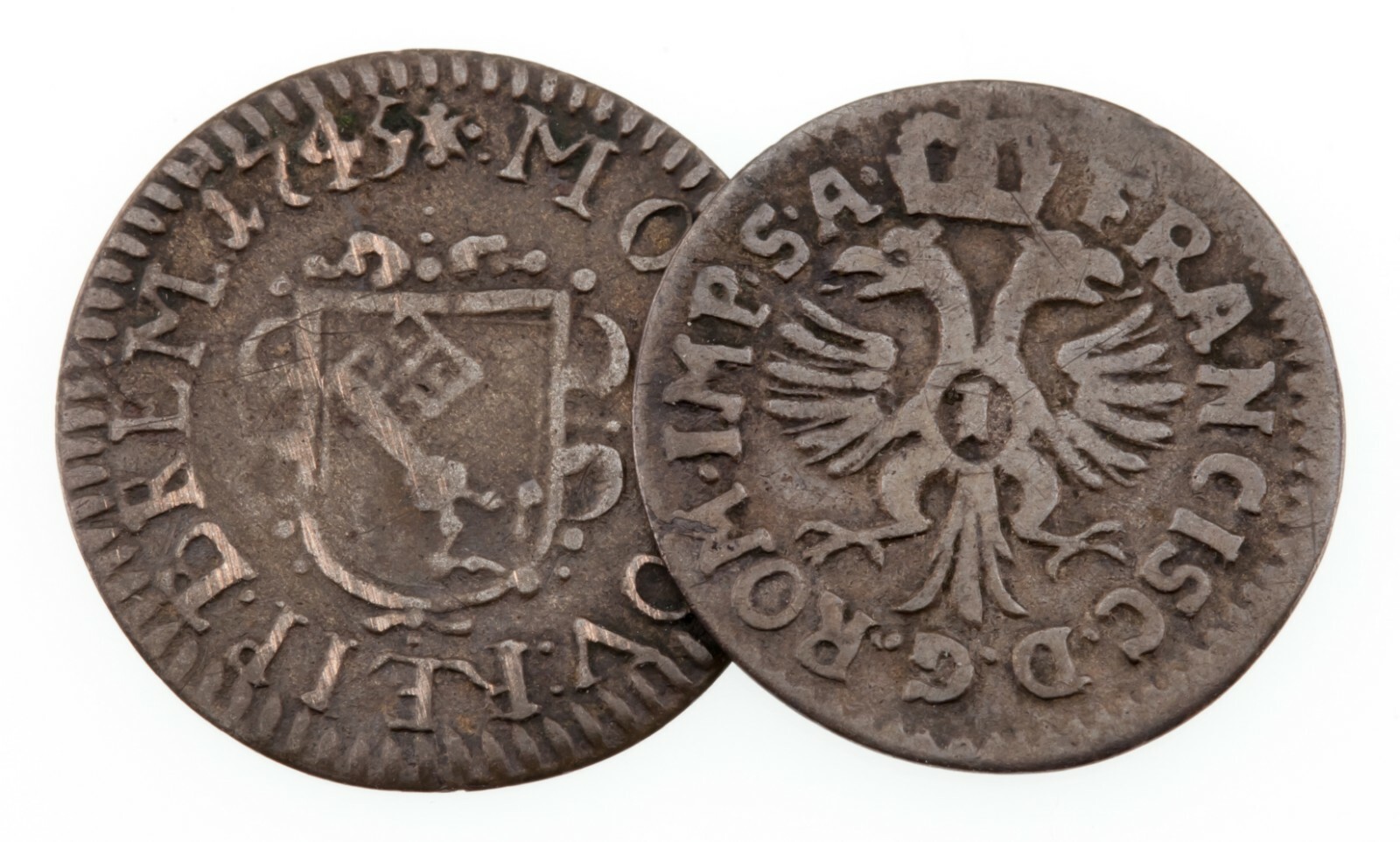 Plein De 2 Allemand États Bremen 1745 - 1748 1 Groten En VF - VF + État - $57.72