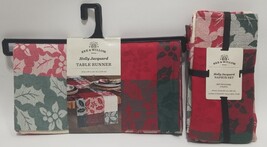 Bee &amp; Willow Holly  Jacquard Table Runner And Napkin Set - $26.72
