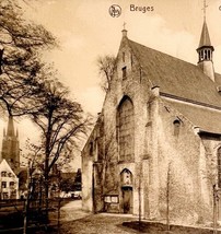 Chapel Beguinage Notre Dame Cathedral Belgium Gravure 1910s Postcard PCB... - $19.99