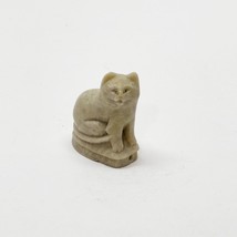Cat Whistle Figurine Chinese Soapstone Carved Stone 1960&#39;s Vintage 1.5&quot; H. - $383.65 MXN