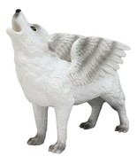 Snow Angel Wings Native Tribal Howling Wolf Totem Spirit Figurine Collection 6"L - £21.57 GBP