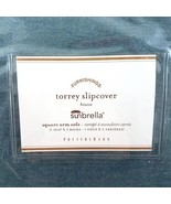 Pottery Barn Torrey Square Arm Sofa Slipcover Sunbrella Blue Gray NEW - £118.69 GBP