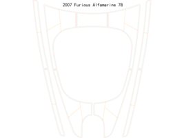 2007 Furious Alfamarine 78 Boat EVA Faux Teak Deck Floor Pad - $500.00