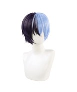 Queen Anime Cosplay Wig Short Blue Purple Mixed Wigs for Men Boys - £28.80 GBP