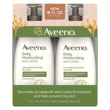 Aveeno Daily Moisturizing Body Lotion for Dry Skin, (2x24 FL. OZ (48 FL.... - £22.73 GBP