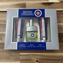 Dana British Sterling Gift Set After Shave Balm Cologne Spray Body Wash ... - $23.74
