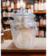 Vintage Planters Pennant Salted 5 Cent Peanuts Store Display Jar 12" H 8 Sided - $88.11