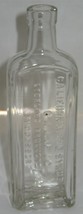Vintage California Fig Syrup Co Clear Glass Bottle Vase Prop Barn Dump Dig - $8.91