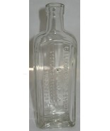 Vintage California Fig Syrup Co Clear Glass Bottle Vase Prop Barn Dump Dig - $8.91