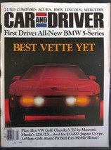 Car &amp; Driver Magazine Best Vette Yet BMW 5 Series May 1988 Vintage Adver... - $11.99