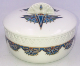 Vintage Elizabeth Arden Treasures of the Pharaohs Powder Trinket Box 4.25&quot; Dia - £18.56 GBP