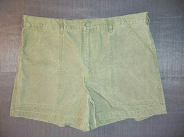 VINTAGE MOUNTAIN IMPACT HIKING SHORTS GREEN DENIM JEAN SHORTS SIZE 36 - $15.29