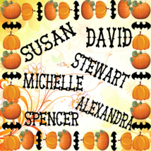 Pick 6 Custom Halloween Bone Names 1B-Digital ClipArt - $4.99