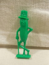 Vintage 1960&#39;s Planters Peanut Mr Peanut Green Plastic Figural Whistle 3 1/2&quot; - £14.22 GBP