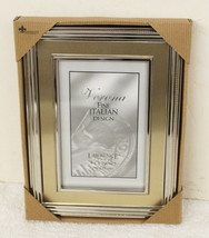 Verona Italian 840246 Picture Frame ~ NIB ~ 4&quot; x 6&quot; ~ Formal Gold &amp; Silver Tone - £15.97 GBP