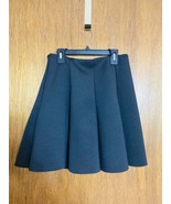 Chaomeijiaren Black Short Skirt Size M Lined Zipper Closure Full Flared ... - £13.28 GBP