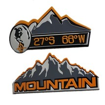  pcs 3d metal snow mountain car badge emblem decal sticker for jeep wrangler jk compass thumb200