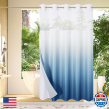 Gibelle No Hook Waffle Weave Shower Curtain Snap-In Fabric Liner Set For - $31.85
