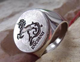 Unicorn Horse Crest Seal Magic Auryn Fantasy Ring Symbol Pin Patch [ D16 Steel ] - £39.28 GBP