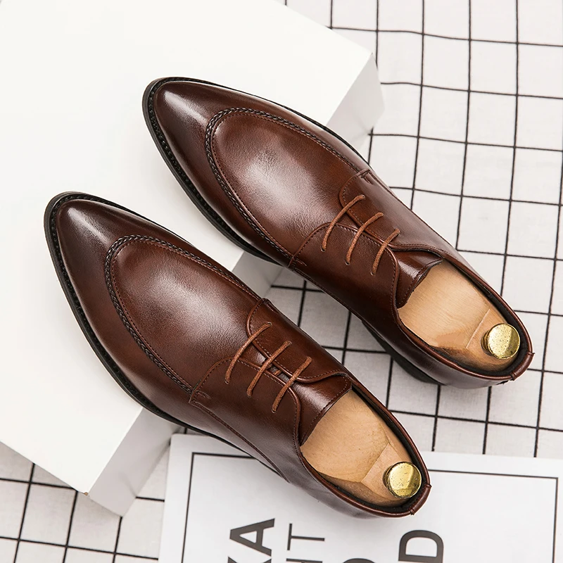  Men Business Shoes Banquet Wedding Shoes Men Moccasins Shoes  Gentleman Driving - £80.42 GBP