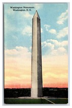 Washington Monumento Notte Vista Washington Dc Unp DB Cartolina P23 - £2.38 GBP