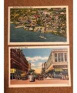 Vintage Post Card Lot Fall River Massachusetts Town Art travel tourist a... - £3.83 GBP