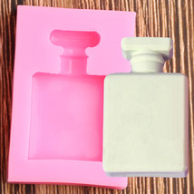 3D Perfume Bottle Silicone Mold Wedding Cake Decorating Tools Cupcake Topper - £7.38 GBP