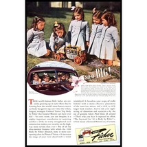 1940 GM General Motors Body by Fisher Vintage Print Ad Little Girl Doll Carriage - £8.94 GBP