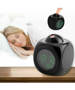 Projection Digital Voice LCD snooze Alarm Clock Color Display LED Temper... - £23.93 GBP