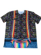 Faux Real Gay Pride Shirt Short Sleeve Rainbow Fanny Pack Graphic T-shir... - £10.65 GBP