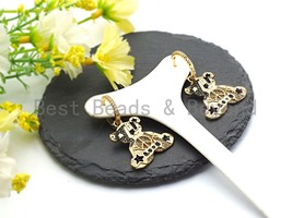 CZ Teddy Bear Earring, Sku#J54 - $14.90