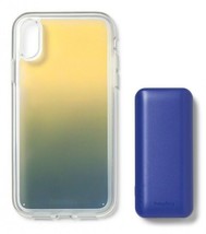 heyday Cool Blue Iridescent Apple iPhone XR Case with Power Bank NEW - £22.98 GBP