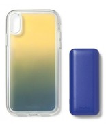heyday Cool Blue Iridescent Apple iPhone XR Case with Power Bank NEW - £23.02 GBP