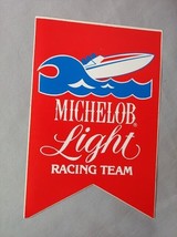 Powerboat Racing Team Michelob Light Decal 1982 Vintage New Old Stock Unused 8&quot; - £11.83 GBP