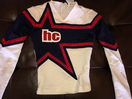 HALLOWEEN COSPLAY CHEERLEADER CHEER UNIFORM DANCE TOP LONG SLEEVE SIZE Y... - £22.13 GBP