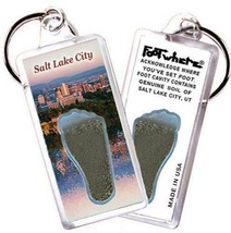 Salt Lake City FootWhere® Souvenir Keychain. Made in USA - £6.28 GBP