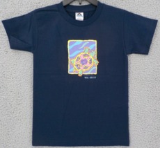 NAVY BLUE GRAPHIC T-SHIRT YOUTH SZ M (10/12) SEA TURTLE WISCONSIN DELLS ... - £7.46 GBP