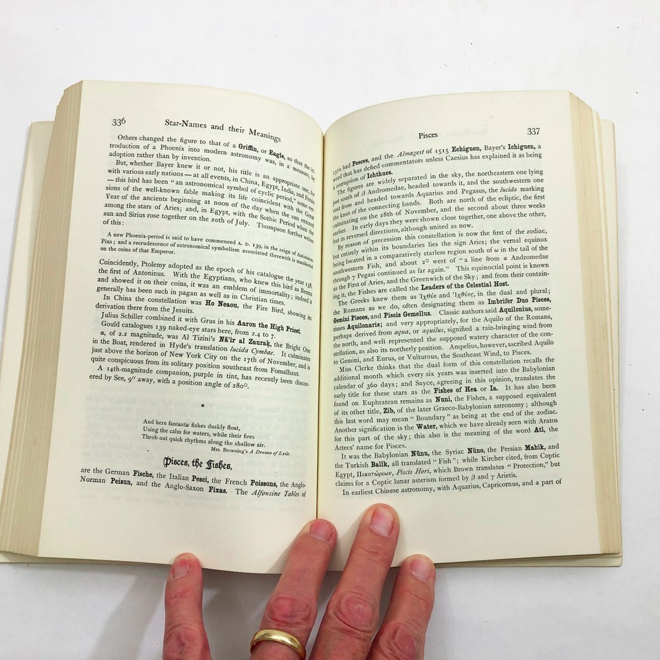 Star Names Their Lore and Meaning R H Allen PB 1963 Dover Reprint 563 pages Item image 9