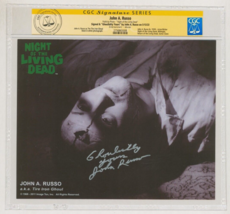 John Russo SIGNED CGC SS Night of the Living Dead Photo ~ Zombie Tire Iron Ghoul - £124.04 GBP