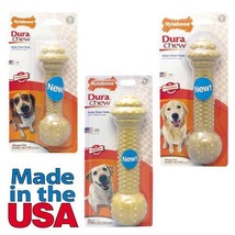 TOUGH DOG CHEWS Durable Hard Barbell Long Lasting Dental Chew Treats For... - $24.89