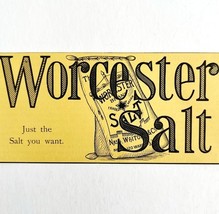Worcester Salt Nash Whiton NY 1894 Advertisement Victorian Spices 6 ADBN1m - $19.99