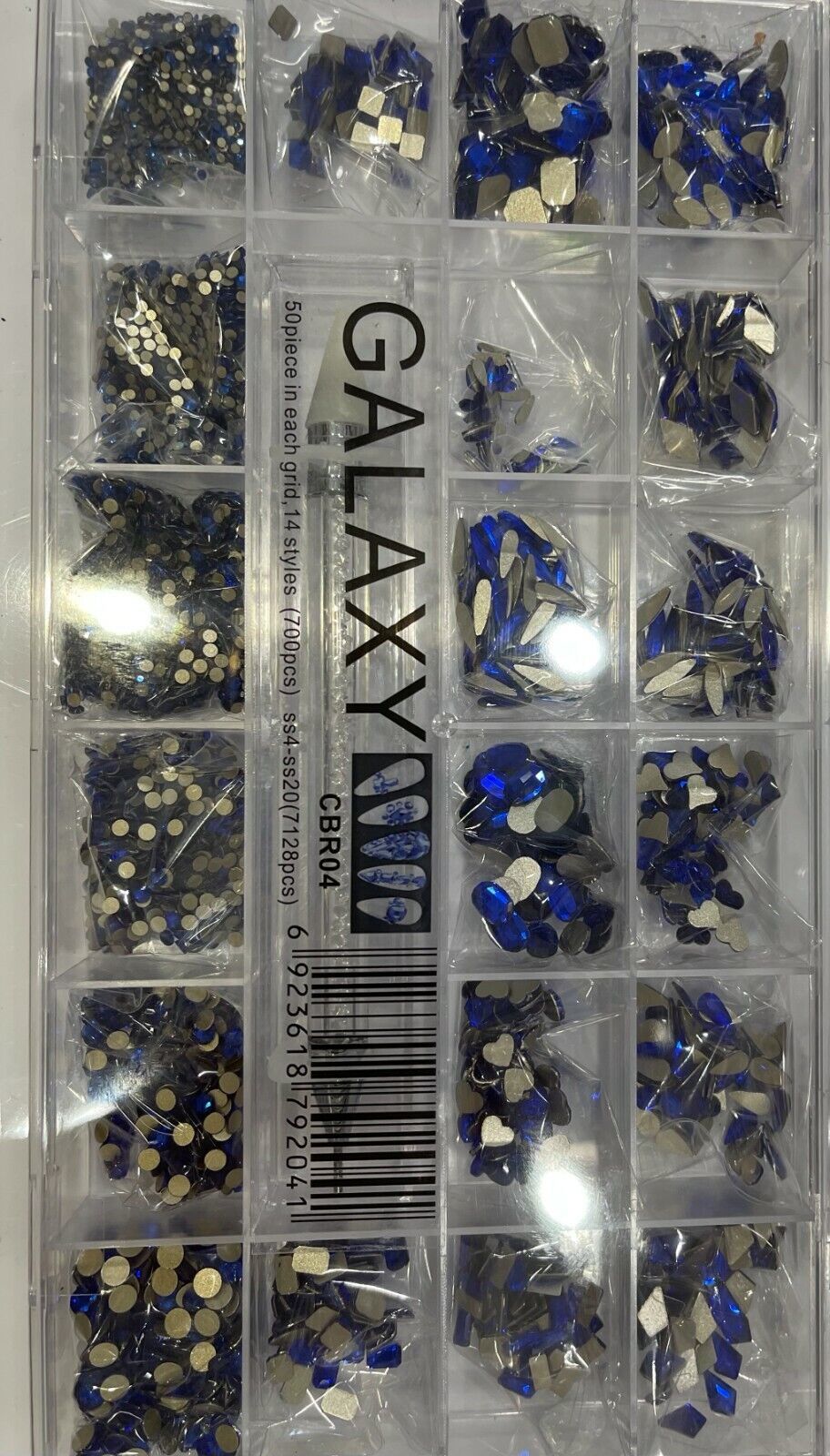 Galaxy Nail Art Rhinestones Flatback Crystal Multi Shapes Box Kit 7828 PCS Item image 9