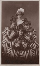 The Victory Girls WW1 Female Clowns Hand Signed Real Photo Postcard - £10.99 GBP
