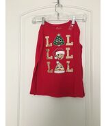 Children&#39;s Place Girls Size S 5/6 LOL Emojis Christmas Long Sleeve T-shirt - €21,20 EUR