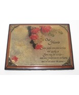 &quot;Our Hearts&quot; Inspirational Wall Plaque Roses Friend Footprints Quote Dec... - $33.78 CAD