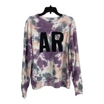 Arkansas Womens Sweatshirt Adult Size Large 42/44 Purple Tie Dye Long Sl... - £21.18 GBP