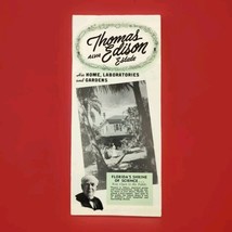 Thomas Edison Estate Vintage Travel Brochure Booklet Map Fort Myers Florida - £8.64 GBP