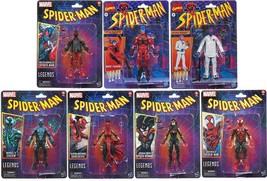 Marvel Legends Retro 6 Inch Action Figure Spider-Man Wave 3 - Set of 7 - £228.73 GBP