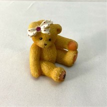 Avon Cherished Teddies Little Sparkles Mini Figurine October Tourmaline 1998 - £6.65 GBP